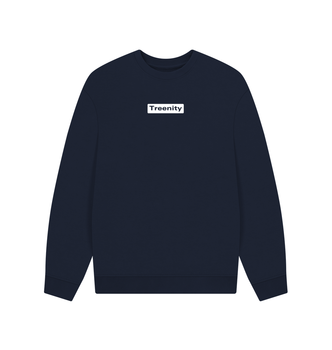 Navy Blue Printed Sweater